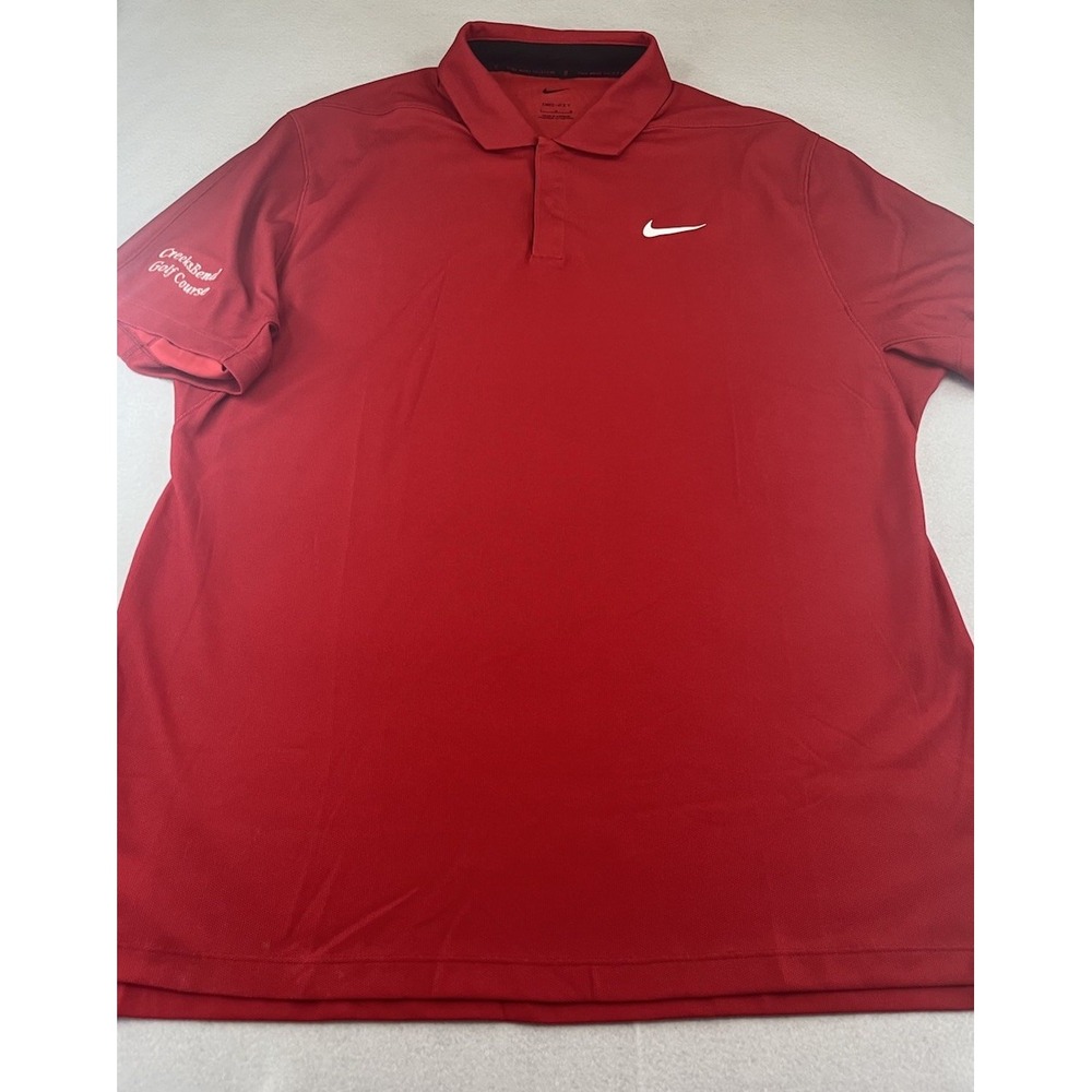 Nike Dri-FIT Tiger Woods Golf Polo Shirt DR5314-687 Red‎ Mens Size L